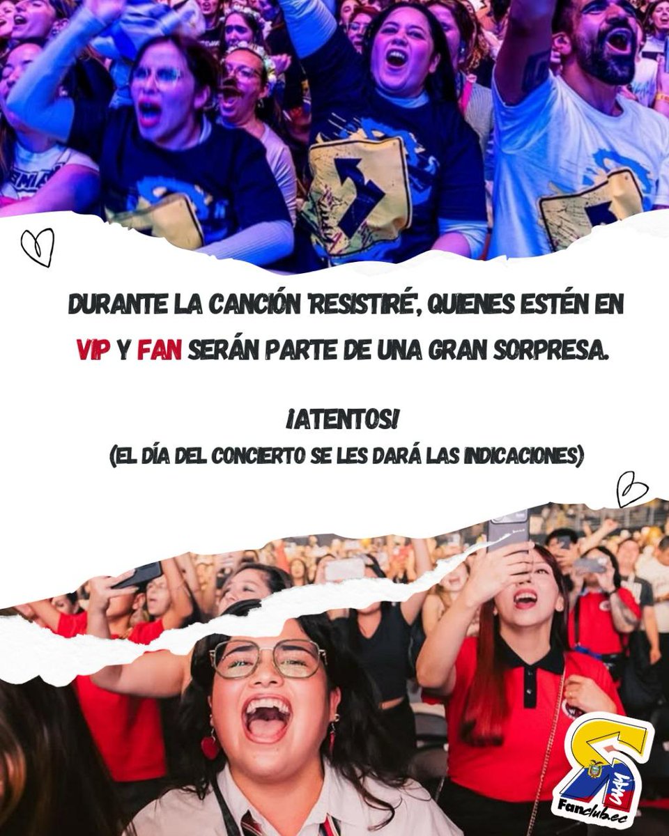 Rway_Ecuador's tweet photo. ¡ATENCIÓN!
Este sábado 26 de abril tenemos una ✨FAN ACTION✨ en el Estadio Alberto Spencer 🇪🇨
Ese día, estén atentos a las instrucciones finales 📝
¡Hagamos que @Errewaytour viva una noche inolvidable! 🫶🏻
Dale RT y súmate a las sorpresas que preparamos con mucho amor 💕 https://t.co/8XcgMPIeiL