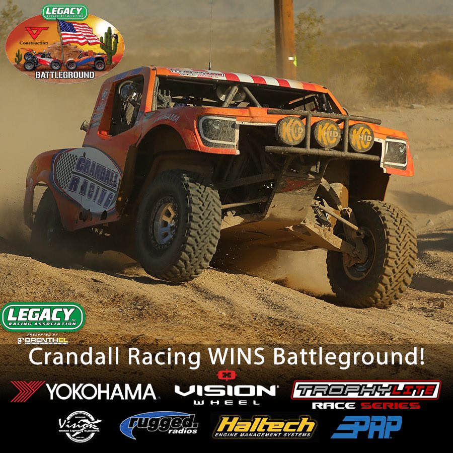 trophylite_race's tweet photo. #CrandallRacing wins race 2 of the @YokohamaTC #trophylite race series!
#legacyracing

Next race is the #BajaNevada 1000 mile event at the end of June. https://t.co/DoaBM1P5sh