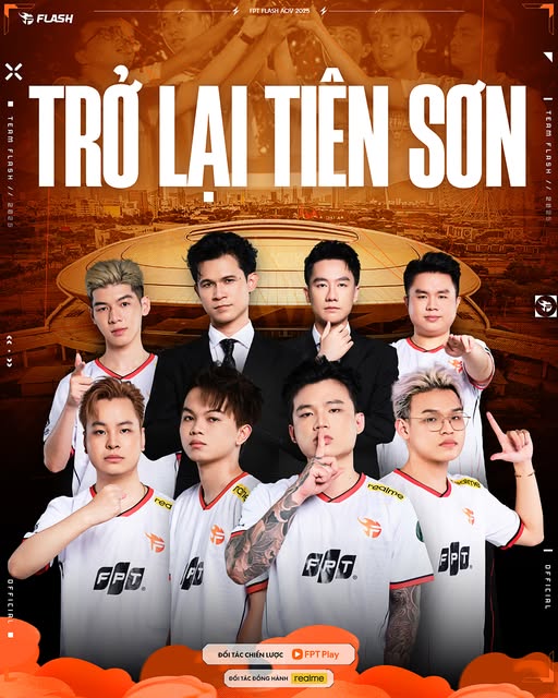 Flazersalliance's tweet image. 💥TIEN SON SPORTS ARENA, HERE WE COME! 💥

👉4 points from 4 matches – FPT x Flash is officially the first team to qualify for the main stage at Tien Son Arena – Da Nang!!
#TeamFlash #Flazers #FPTPlay #AOV #Alliance #AdminM