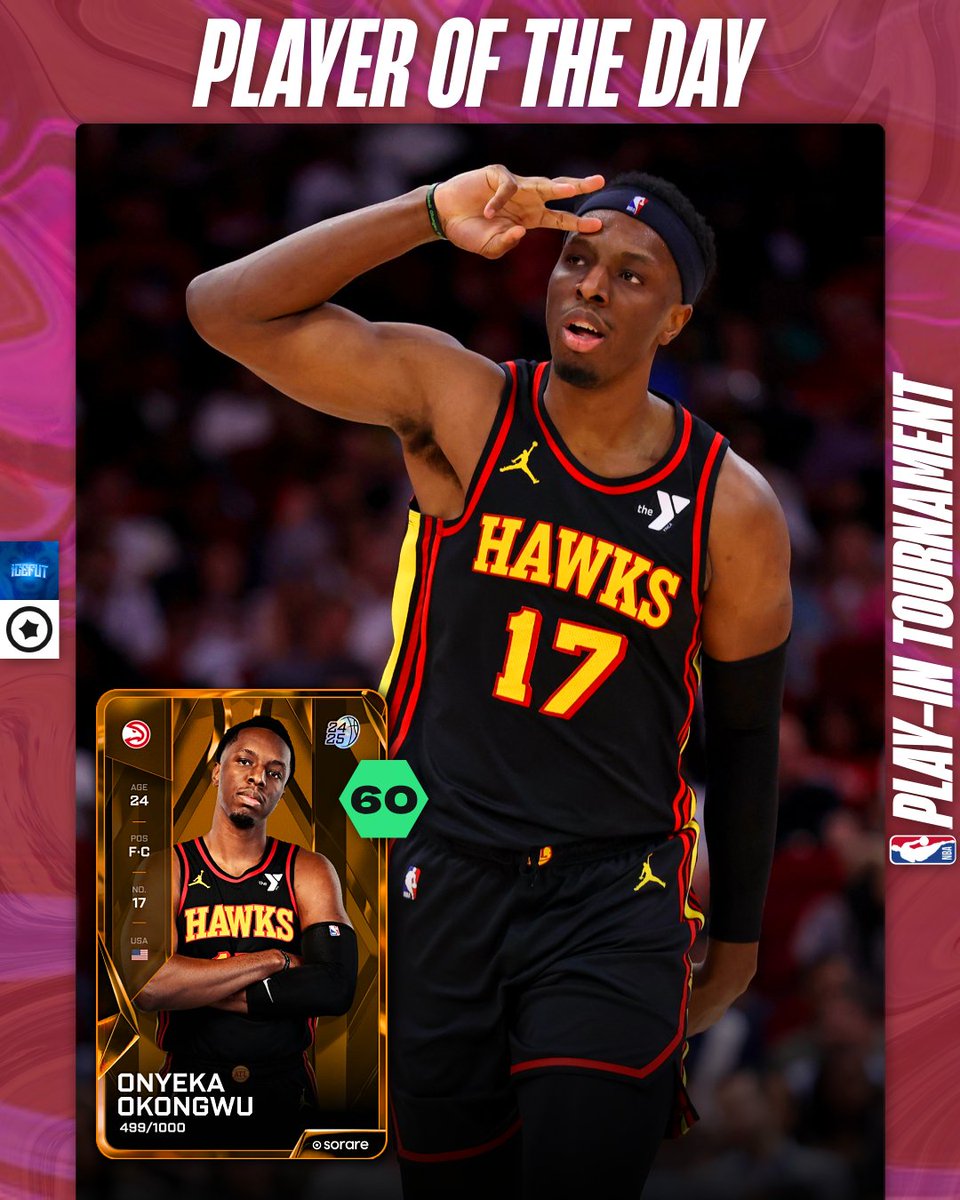 Hawks might have gone down but you probably needed the big O O in order to get a @SorareNBA W. Who's your MVP today for the first official day of the NBA Playoffs