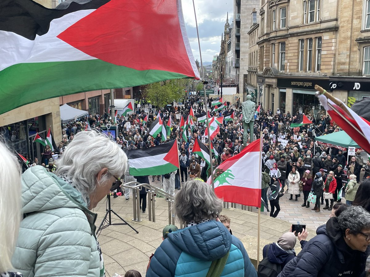 PhilTaylorGlsgw's tweet image. #StopTheGenocideInGaza #stwc March and rally in Glasgow
