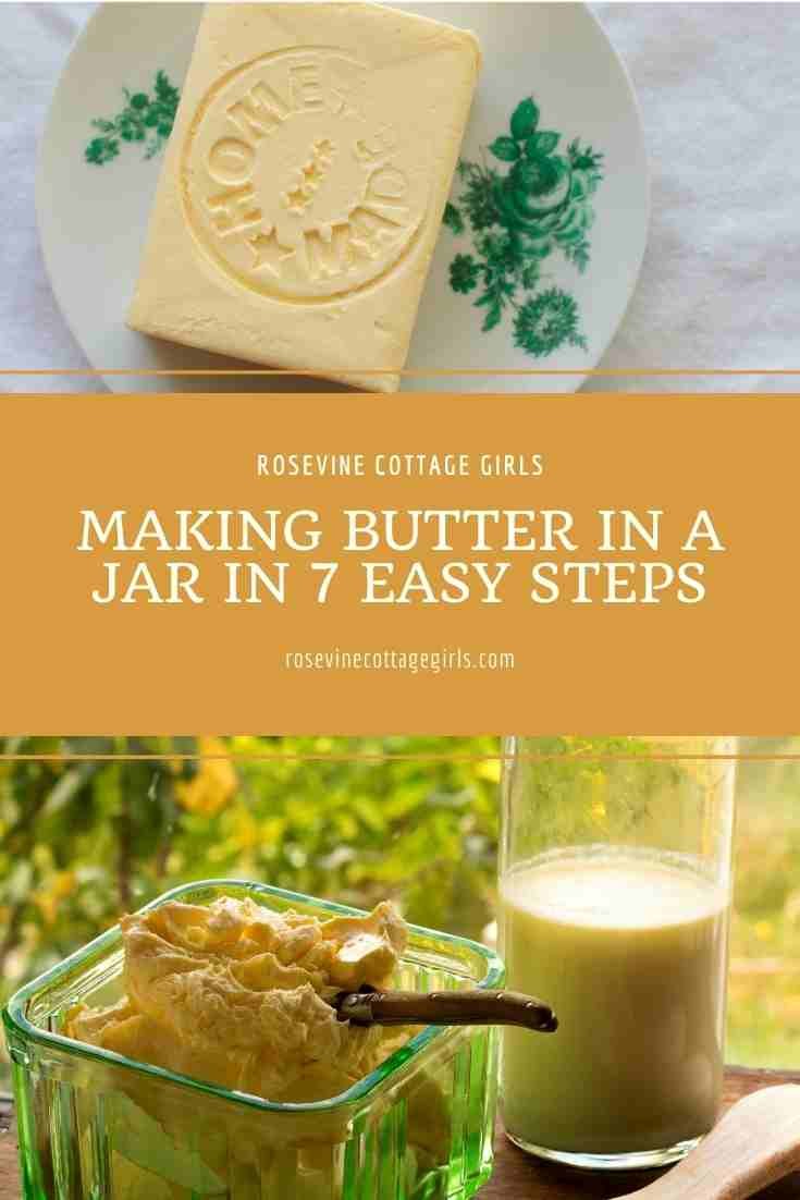 RosevineCottage's tweet image. Making Butter In A Jar In 7 Easy Steps rosevinecottagegirls.com/making-butter-… via @@RosevineCottage #homemadebutter #makebutter