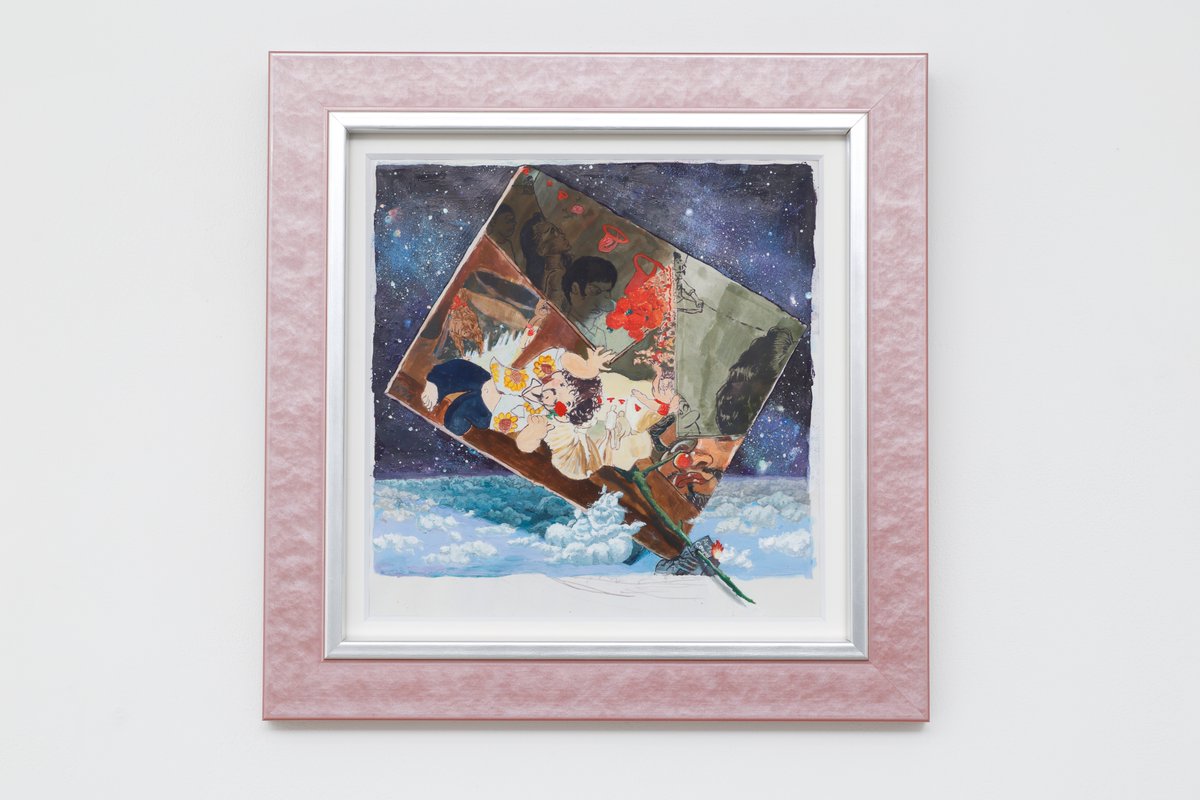 ～搬入伝説～ 
シャルダンの木いちごに、おれはなる！！！！（習作） 
2024 
28.5×28.5×3cm 
紙にアクリル、水彩、額縁 
©Keizo Kioku