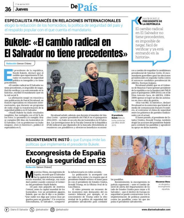 “Que nadie nos diga que somos muy pequeños para ser grandes”, Presidente <a href="/nayibbukele/">Nayib Bukele</a> 🇸🇻🇪🇸

<a href="/elsalvador/">Diario El Salvador</a>