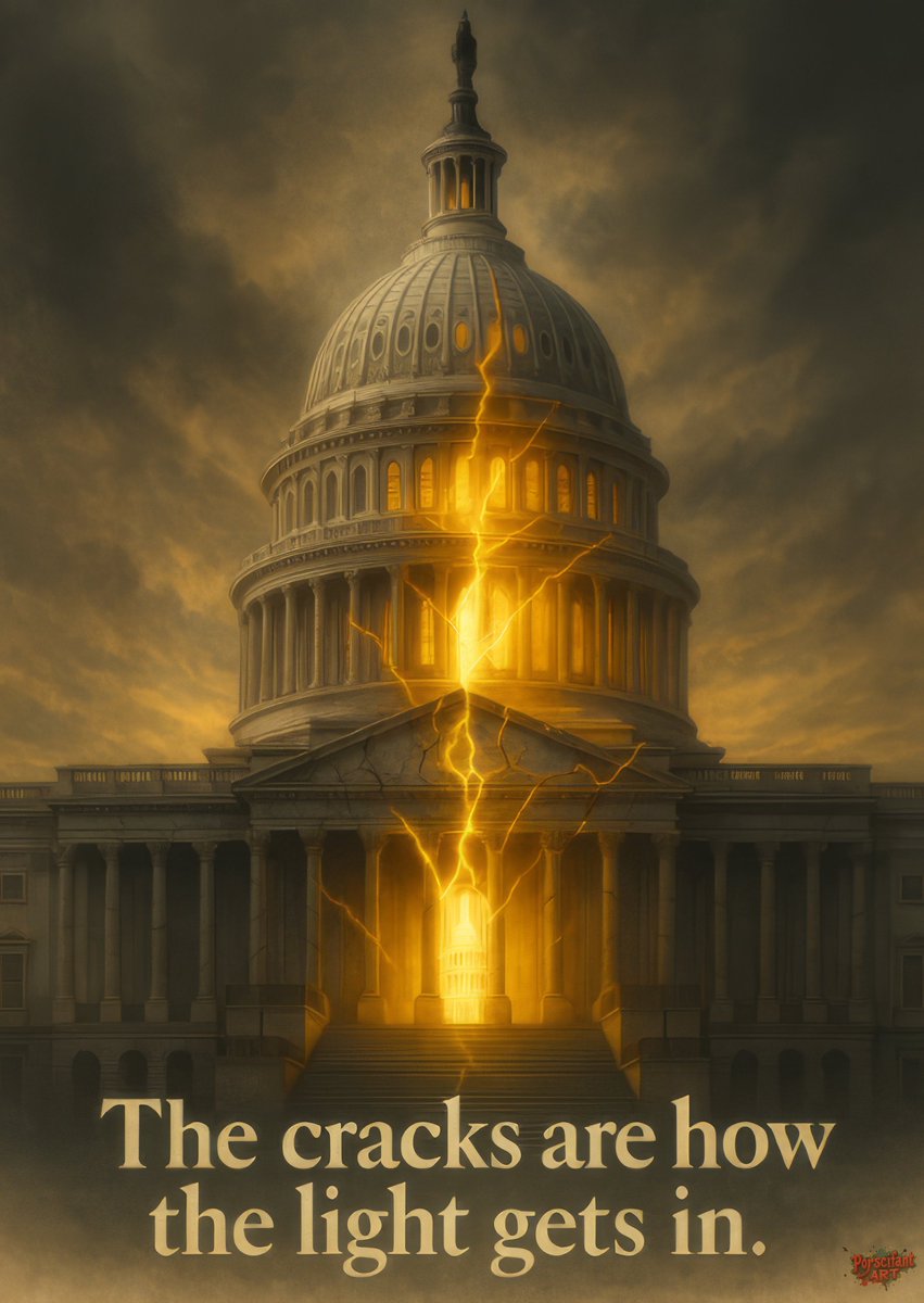 DogStreetComics's tweet photo. The cracks are how the light gets in.

We don't hide the broken pieces.
We let them show us the way forward.
#HopeThroughTheCracks #DefendDemocracy #HistoryIsScreaming #ResilienceInAction #RiseFromRuin #WeStillBelieve #JusticeMatters #FDT https://t.co/CSEeGPT7Hb