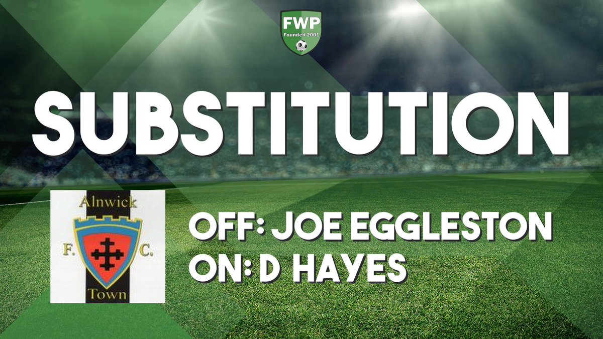 SUB: Dominic Lloyd Hayes replaced Joe Eggleston (44') fwp.co/y2Ftk8