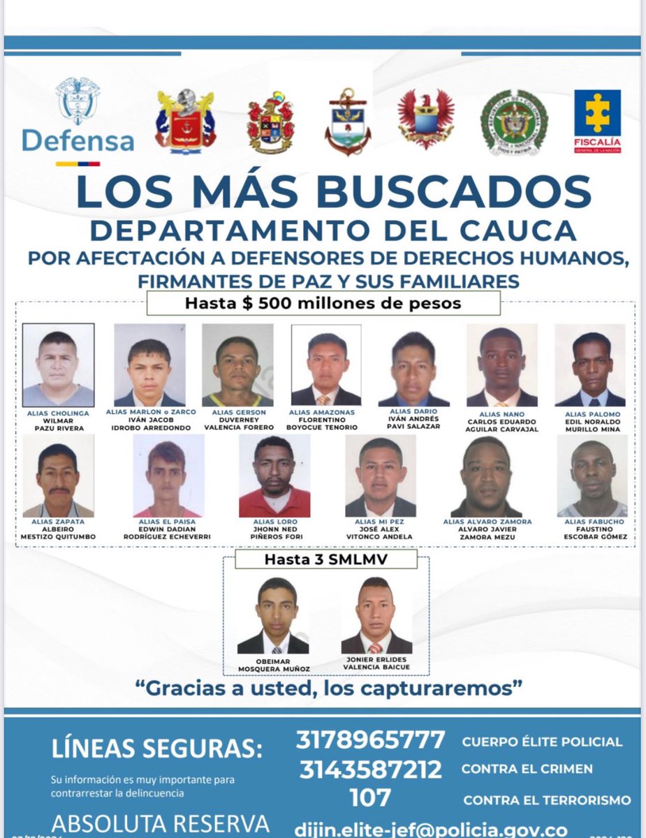 Pedro Arnulfo Sanchez S. Orgullosamente Colombiano (@pedrosanchezcol) on Twitter photo Mientras las disidencias de alias Mordisco persisten en asesinar civiles en semana santa, como ocurrió en Mondomo-Cauca y La Plata-Huila, nuestros miembros de las <a href="/FuerzasMilCol/">Fuerzas Militares de Colombia</a> y <a href="/PoliciaColombia/">Policía de Colombia</a> arriesgan su vida para que esto no ocurra.
En menos de 12 horas, nuestras tropas Mientras las disidencias de alias Mordisco persisten en asesinar civiles en semana santa, como ocurrió en Mondomo-Cauca y La Plata-Huila, nuestros miembros de las <a href="/FuerzasMilCol/">Fuerzas Militares de Colombia</a> y <a href="/PoliciaColombia/">Policía de Colombia</a> arriesgan su vida para que esto no ocurra.
En menos de 12 horas, nuestras tropas