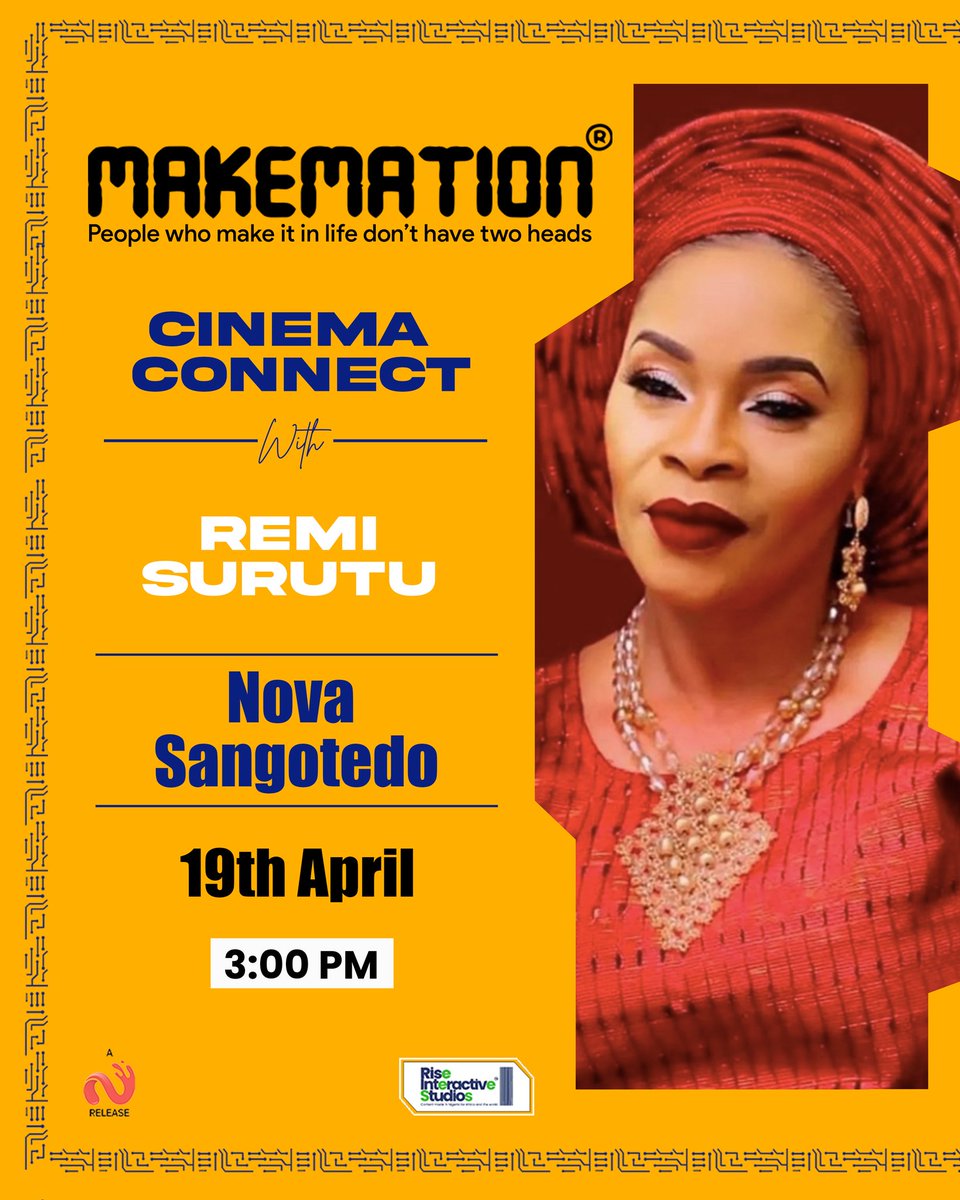 RiseIntStudios's tweet photo. Guysss, your Faves are outside! Go get your tickets to watch Makemation in any cinemas all over Nigeria
#MakemationInCinemas #WatchMakemation #EasterWeekend #GenZIsActive https://t.co/aNU0emaCmY