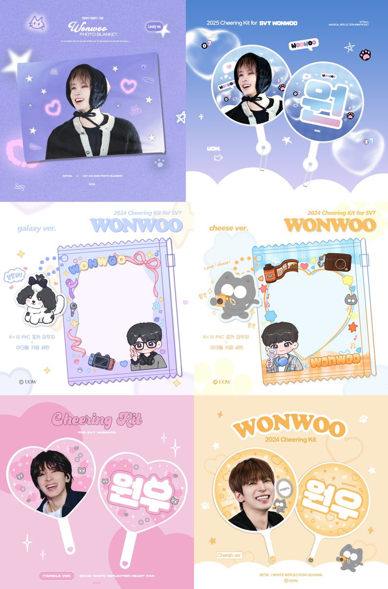 ฅ^⚯^ฅ
𝐒𝐄𝐕𝐄𝐍𝐓𝐄𝐄𝐍 '𝐇𝐎𝐋𝐈𝐃𝐀𝐘' 𝐂𝐇𝐄𝐄𝐑𝐈𝐍𝐆 𝐊𝐈𝐓 𝐅𝐎𝐑 𝐖𝐎𝐍𝐖𝐎𝐎💜

🇯🇵 [大阪] : ～04.23  23:59(JST)
       [埼玉] : ～05.09  23:59(JST)
🔗bit.ly/UOWFORWWJP

🇰🇷 국내배송: ～5.12 23:59(KST)
🔗 bit.ly/UOWFORWWKR

🌍 G.O/문의 👉DM
#원우 #전원우