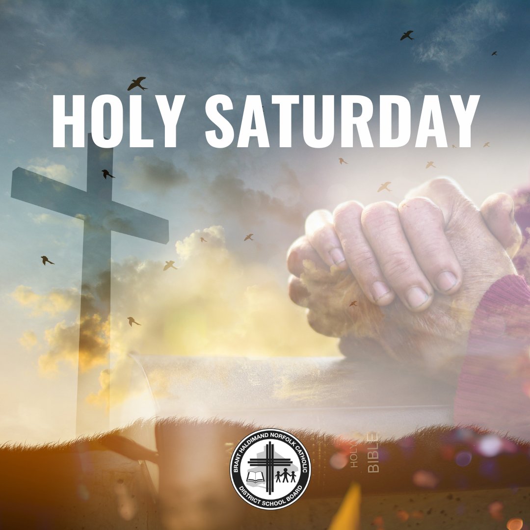bhncdsb's tweet photo. On Holy Saturday @bhncdsb we wait at the Lord’s tomb in prayer and fasting, meditating on his Passion and death, on His descent into Hell, and await his Resurrection. (Roman Missal) https://t.co/H5tSbo9foV