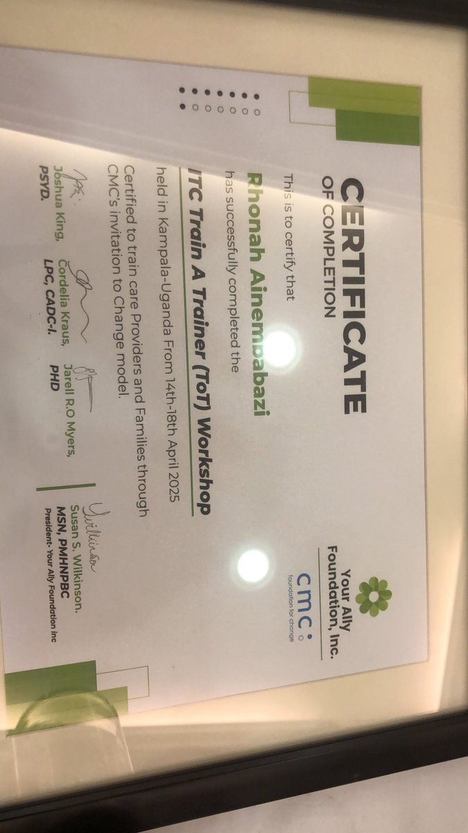 Truly honored to have been part of the Training of Trainers (TOT) of ITC with CMC and Your Ally Foundation. 

Grateful for the opportunity to connect with such inspiring individuals and passionate changemakers. 

Looking forward to collaborating and achieving even more together.