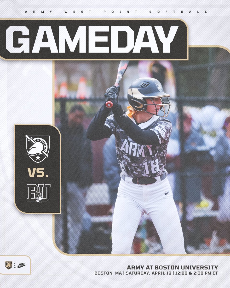 𝐓𝐚𝐤𝐢𝐧𝐠 𝐨𝐧 𝐭𝐡𝐞 𝐓𝐞𝐫𝐫𝐢𝐞𝐫𝐬 😤

🆚 Boston University
🕚 12:00 PM &amp; 2:30 PM
📍 Boston, MA
🏟️ BU Softball Field
📺 ESPN+
📊 bit.ly/4isiQez

#GoArmy