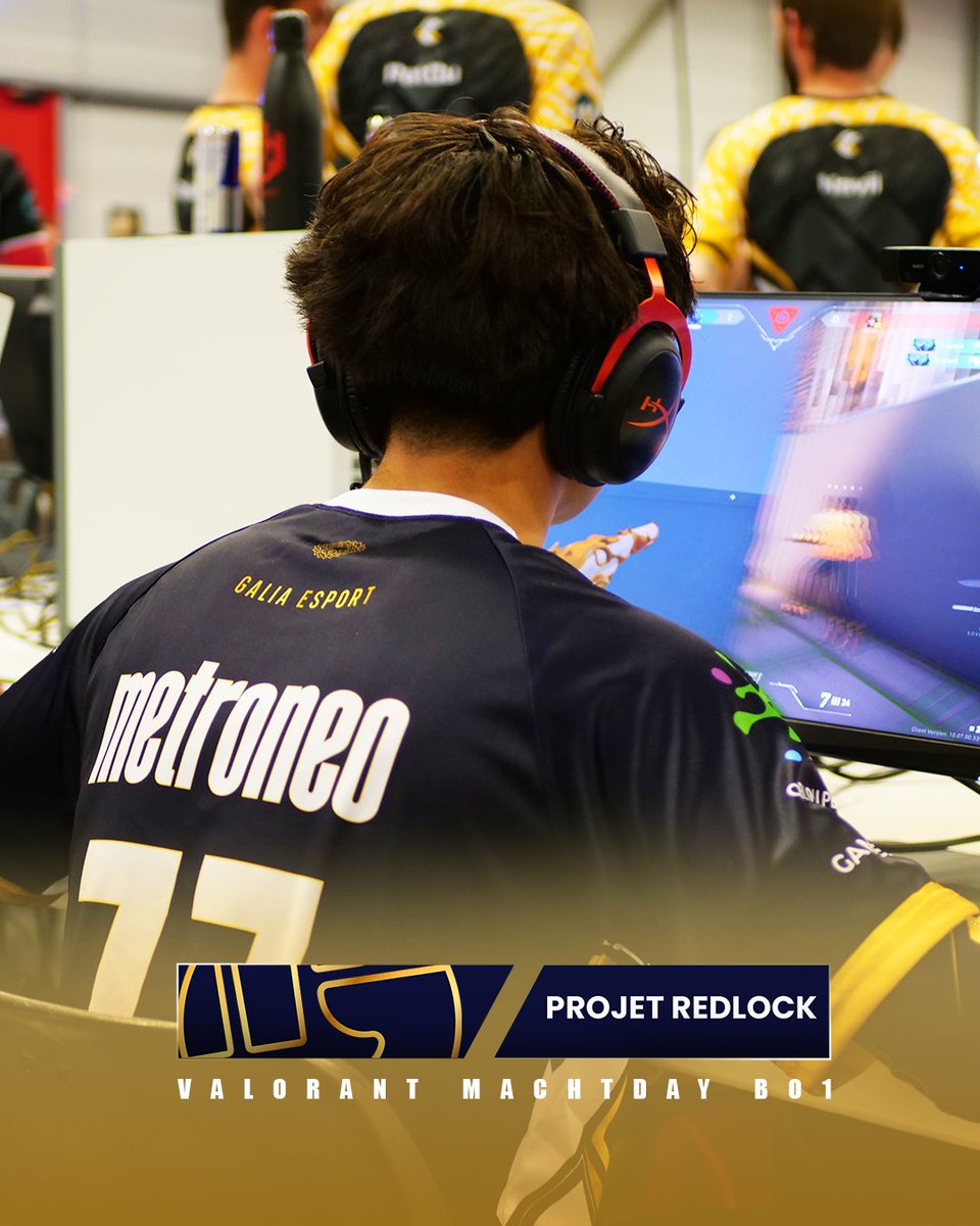 GaliaEsport's tweet photo. 🎮 Le stream reprend !
C’est parti pour le prochain game day en #B01 de notre équipe Valorant à la @GamersAssembly 2025 🔥
🆚 #ProjetRedLock
📺 Rejoins-nous en live et envoie ta force
👉 https://t.co/K7EVZaw0lJ
Let’s go 🔵🟡 !
#GaliaEsport #Valorant #GA2025 #TeamGalia https://t.co/oGXx8FC8Uq