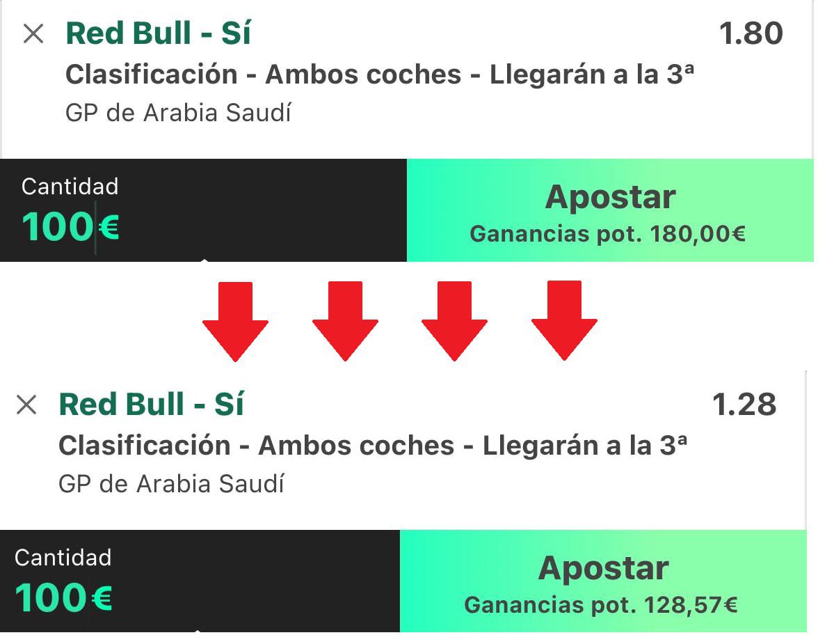 🔥 El fin de semana pasado reventamos varias cuotas en el premium y este ya hemos reventado la primera que hemos dejado.

👀 Si quieres todas las apuestas de este fin de semana de F2, haz click en el enlace de mi bio.

#SaudiArabianGP #F1