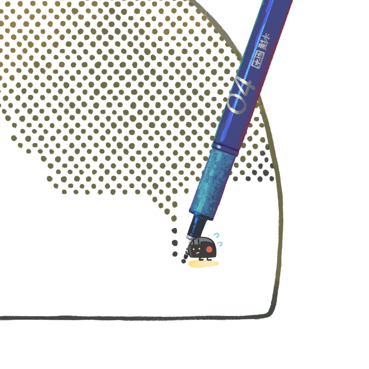 作家を目指すてんとう虫
The ladybugs who want to be cartoonists. 