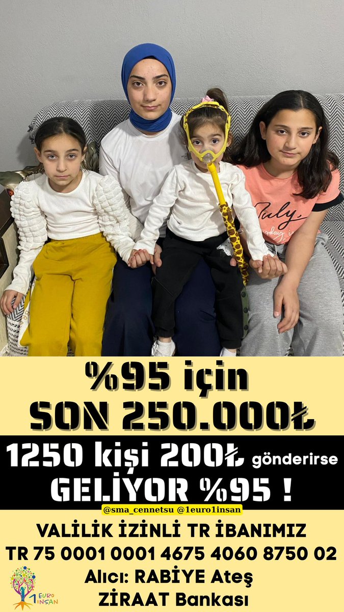 _dgnayse's tweet photo. CENNET SU’yun 3,5 yıldır süren bu mücadelesi bugün sizin desteğinizle %95 olabilir.

1250 kişi 200₺ bağışlarsa %95 oluyoruz.💫

Bir paylaşımınız çok şeyi değiştirebilir.🌸

📌 VALİLİK İZİNLİ TR İBANIMIZ
‌ TR 75 0001 0001 4675 4060 8750 02
‌Alıcı: Rabiye Ateş https://t.co/J5oE7fE7wG