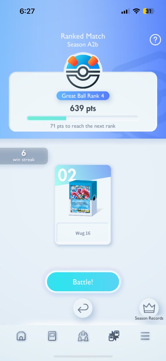 BrothSyndi's tweet photo. 75% win percentage through my first 60 games in #PokemonTCGPocket ranked, all with 16 trainer Wugtrio. Most fun deck I’ve used in a while, simply because of the chaos. https://t.co/5SvaOXe2MW