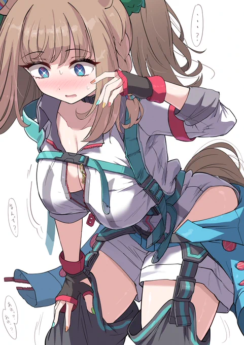 ブラストワンピース衣装のアーモンドアイ 