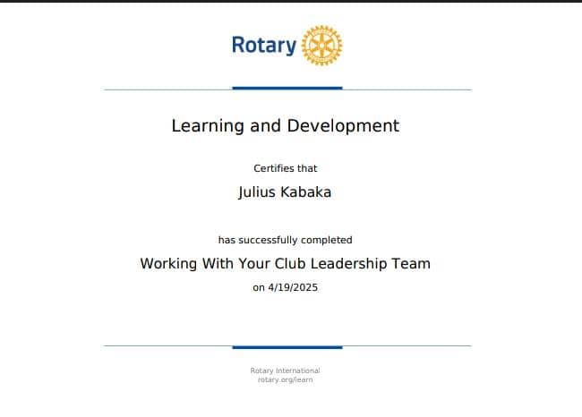 RolandKabaka's tweet photo. Thrilled to have completed 3 impactful courses from @Rotary  Enhanced my skills in leadership, microaggressions, and club culture transformation.
Proud Member @RACUpperKololo #RotaryInternational 
#leadershipdevelopment
#upperkololo https://t.co/ZVQGcUhIpS