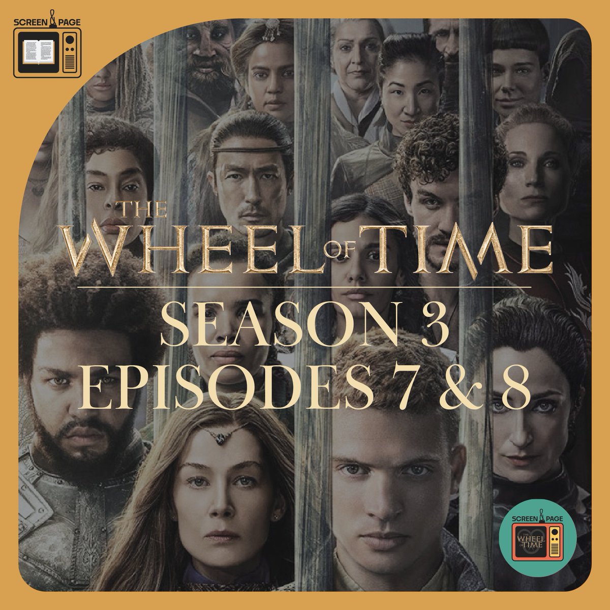 ScreenPagePod's tweet image. The trio is down a Pres for the time being, but while our Car&apos;a&apos;carn is away, Rich and Taylor will fangirl about the final two episodes of the Wheel of Time Season 3 for a few hours.

The trio will return for a full season wrap up next week!

#renewwheeloftime #thewheeloftime…