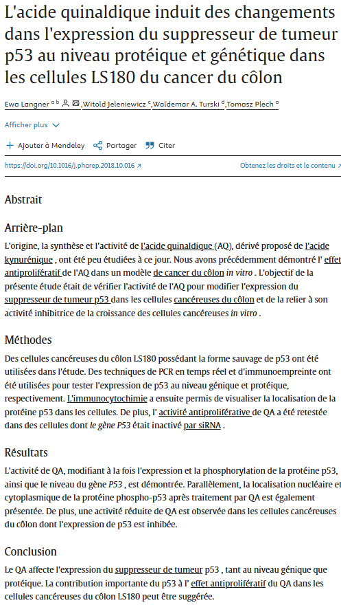 Mounotella's tweet photo. Et pour être plus précis, outre l'action de l'IDO1 et de la kynurénine, ce sont les métabolites de la kynurénine qui provoquent cette épidémie de cancer, mais pas seulement : les troubles neuro et psychiatriques sont la principales conséquences de cet empoisonnement collectif. https://t.co/jQWn1dWKcR
