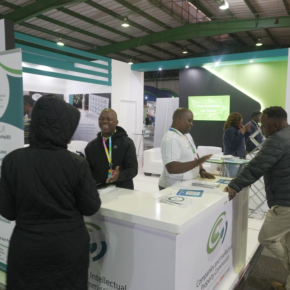 theCIPC's tweet photo. 📍It’s Day 3 at the Rand Show and CIPC is still going strong!
Our booth is open and we’ll be here until 6PM daily to assist you with all your business needs. 💼 We're at Hall 5, Booth C2 and will be here until 21 April 2025!
#RandShow2025 #thebestplacetobe #Joburgsbestdayout #CIPC #Yourbusinessourfocus #Businesssupport #Entrepreneurship