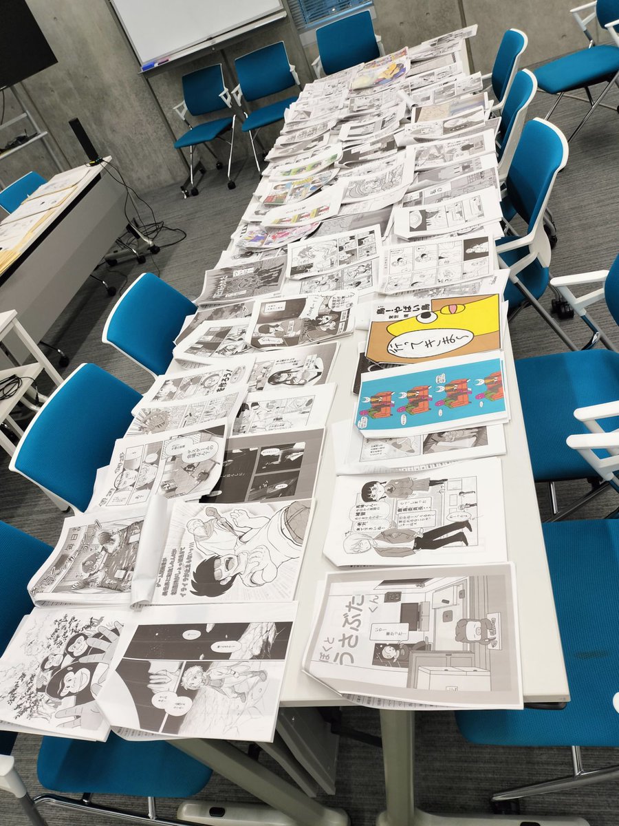 曽山一寿賞の審査をしてきました。
応募総数は１５９通、超悩みました！
結果発表は来月！

第２次締切は８月です。
みんなも楽しい漫画を描いて送ってね！
#曽山一寿賞