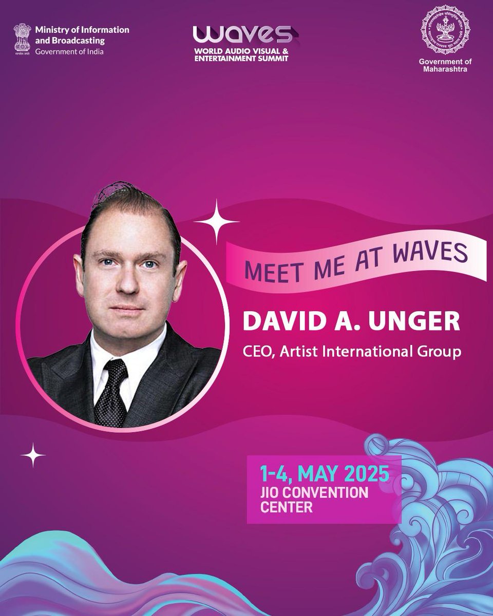 David A Unger is all set to mark his presence at WAVES 2025.

Join him as he shares at this crossroad of culture, creativity and entertainment.

Register: wavesindia.org 

#CreateInIndiaChallenge #WAVES #WAVES2025 #WAVESIndia #WAVESummit #WAVESummitIndia