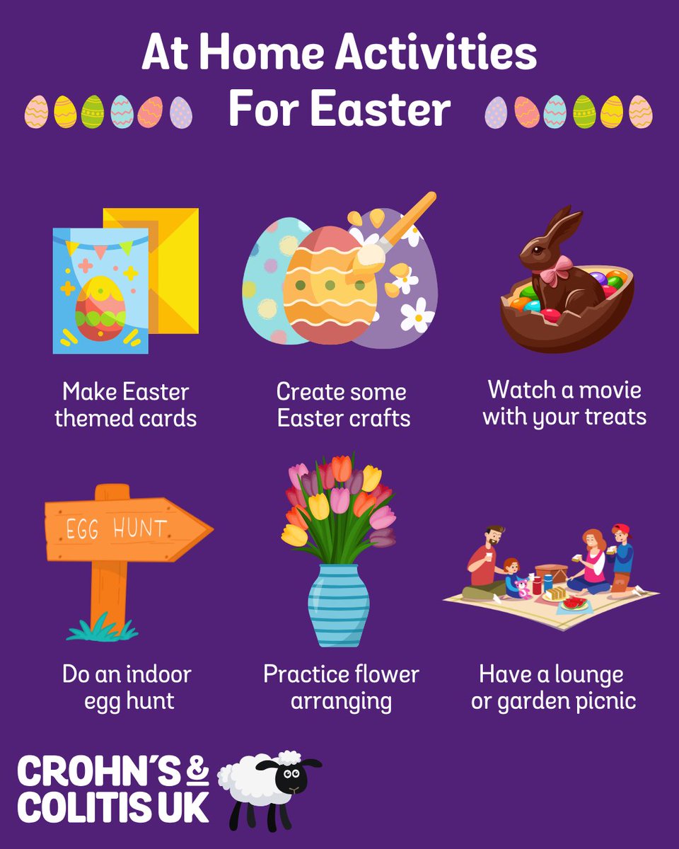 At Home Activities For Easter. Comment your other ideas below 🐣

#HappyEaster #AtHomeActivities