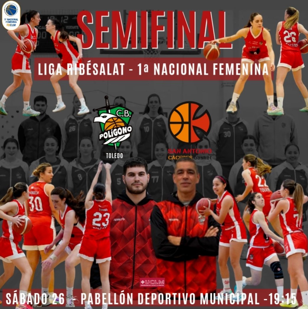 CBPoligono's tweet photo. 🏀 PARTIDOS DEL FIN DE SEMANA 🏀

➡️ Primera Nacional Femenina 

Se acerca la parte de la temporada más importante, llega la semifinal de la fase final 😤

Las senior os necesitan más que nunca y el sábado, vuestro apoyo desde la grada será fundamental 🔥 https://t.co/jRdvP0CIUS