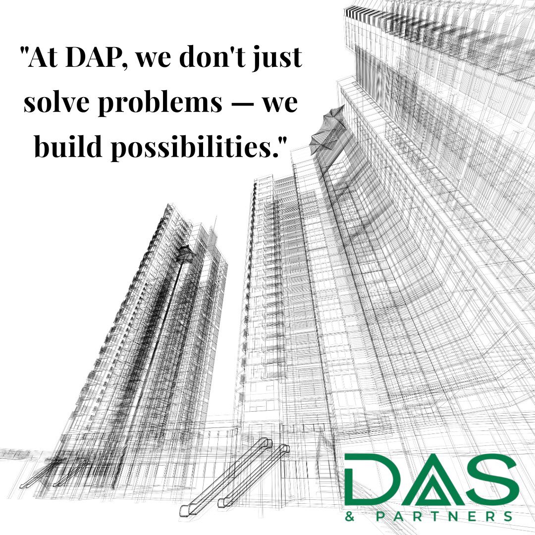 dasandpartners's tweet photo. At DAP, every project is a possibility waiting to happen.
#BuildTheFuture #EngineeringWithVision #DAP https://t.co/ylp6t0my71