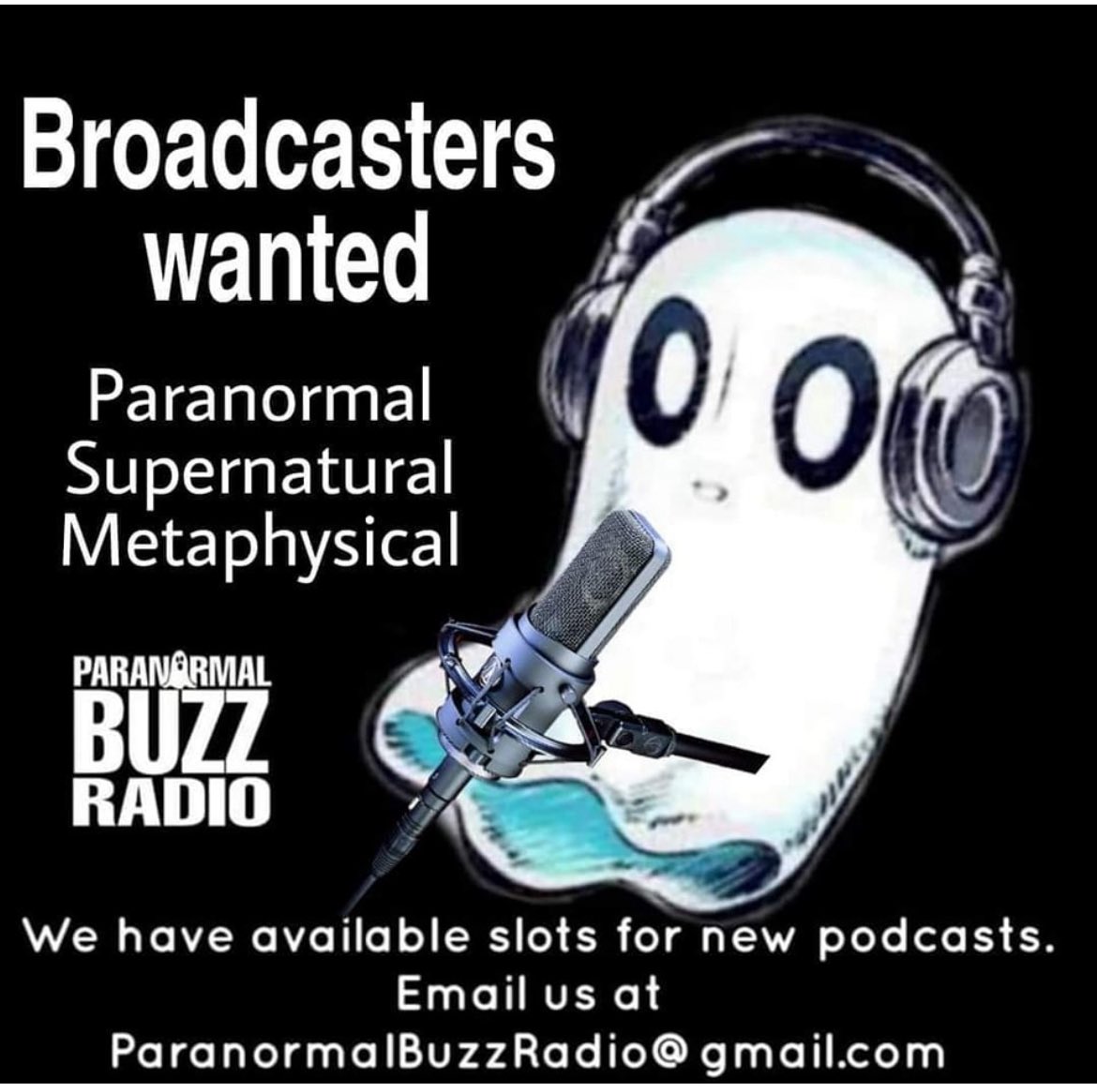 buzz_paranormal's tweet photo. Have you had experiences or are interested in the unknown? Have you ever thought about sharing your stories with the world ? We are looking for podcasters for weekly or biweekly shows . Contact us at paranormalbuzzradio@gmail.com 
#podcasterswanted #unkown #paranormal #cryptids https://t.co/iUJKfsoJXv