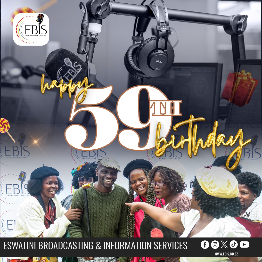 EBISRADIO's tweet photo. Today,EBIS proudly celebrates 59 trips around the sun!
From the golden days of spinning vinyl and mixtapes to the digital era of streaming and live playlists, #EBIS has been the heartbeat of Eswatinis airwavesdelivering music, memories, and meaningful moments for nearly 6 decades https://t.co/qxLDilqwNk