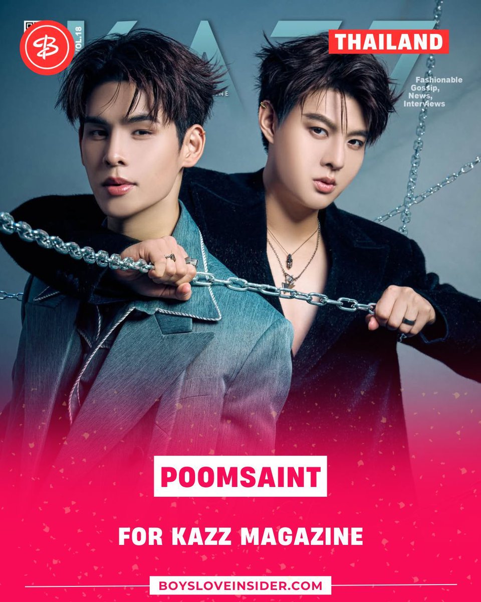 BoysLoveInsider's tweet image. POOMSAINT GRACES KAZZ MAGAZINE’S 19TH ANNIVERSARY ISSUE!
Celebrating #KAZZ19th with a stunning feature on rising star #PoomSaint 

#KAZZMagazine #ThaiActor #BLStar
