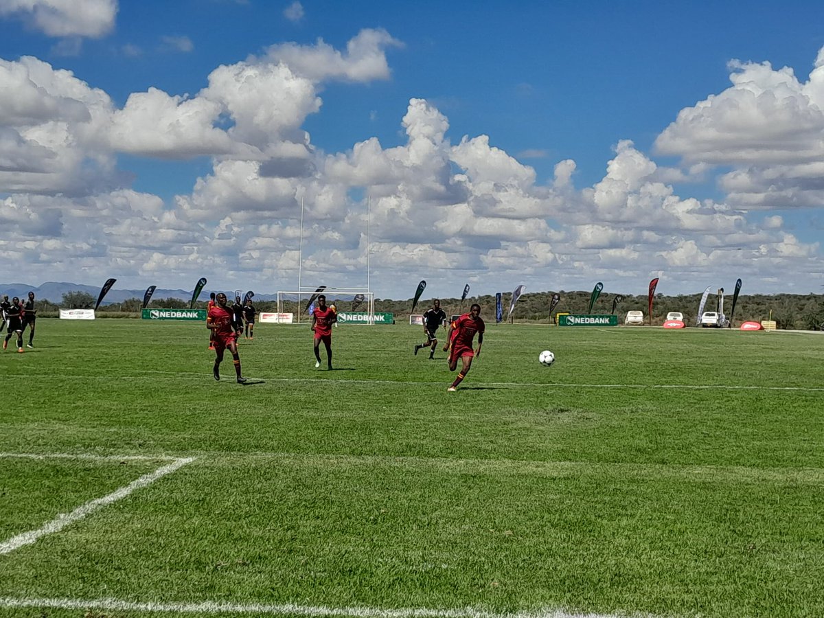 nampapress's tweet image. UNDERWAY: The Oshikoto region against the Zambezi region match is in full swing, standing at 0-0 at the A field during the first half of the Nedbank Namibian newspaper cup at the Outjo sports stadium.
(NAMPA)