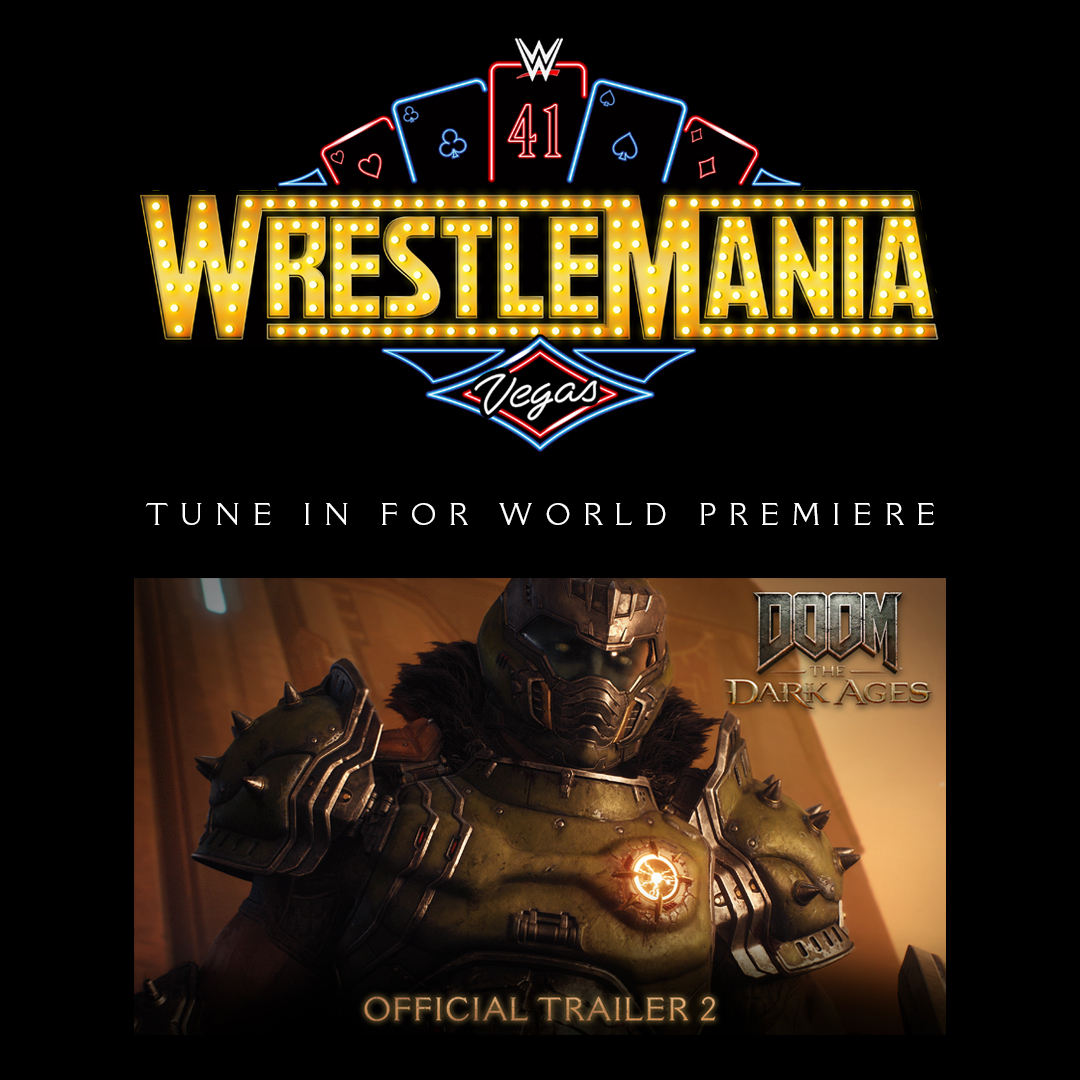 DOOM: The Dark Ages | Official Trailer 2 incoming...

Schaltet am Sonntag bei #WrestleMania 41 ein, um die Premiere des TV-Spots zu sehen, gefolgt von dem vollständigen Trailer hier auf Social Media!