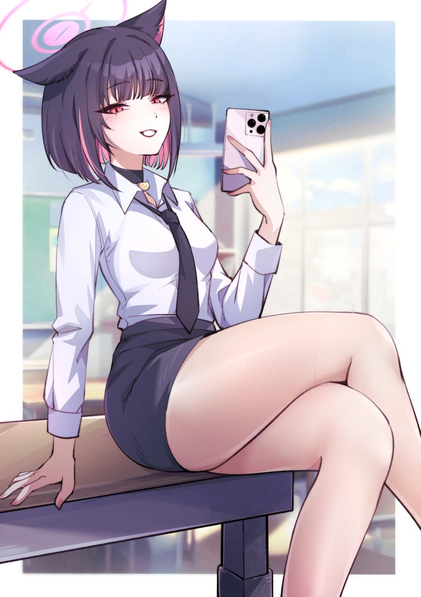 Kazusa(school uniform)
#BlueArchive #ブルアカ