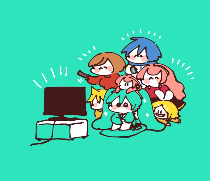 新プロジェクトX放送待機ミクさんとボカロ達( ¨̮ ) 