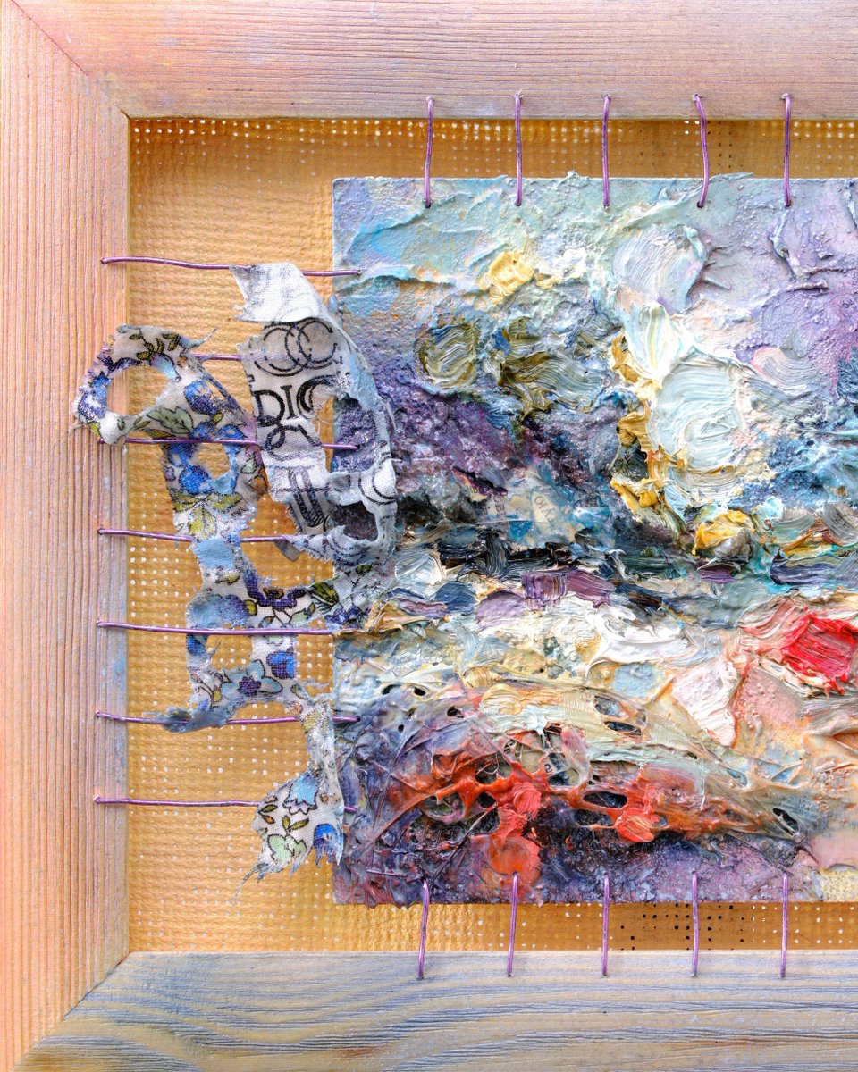 DariiaZhyrova's tweet image. I wanted to capture the #beauty and enigma of #nature with this #textured abstract #landscape painting. What do you think?
