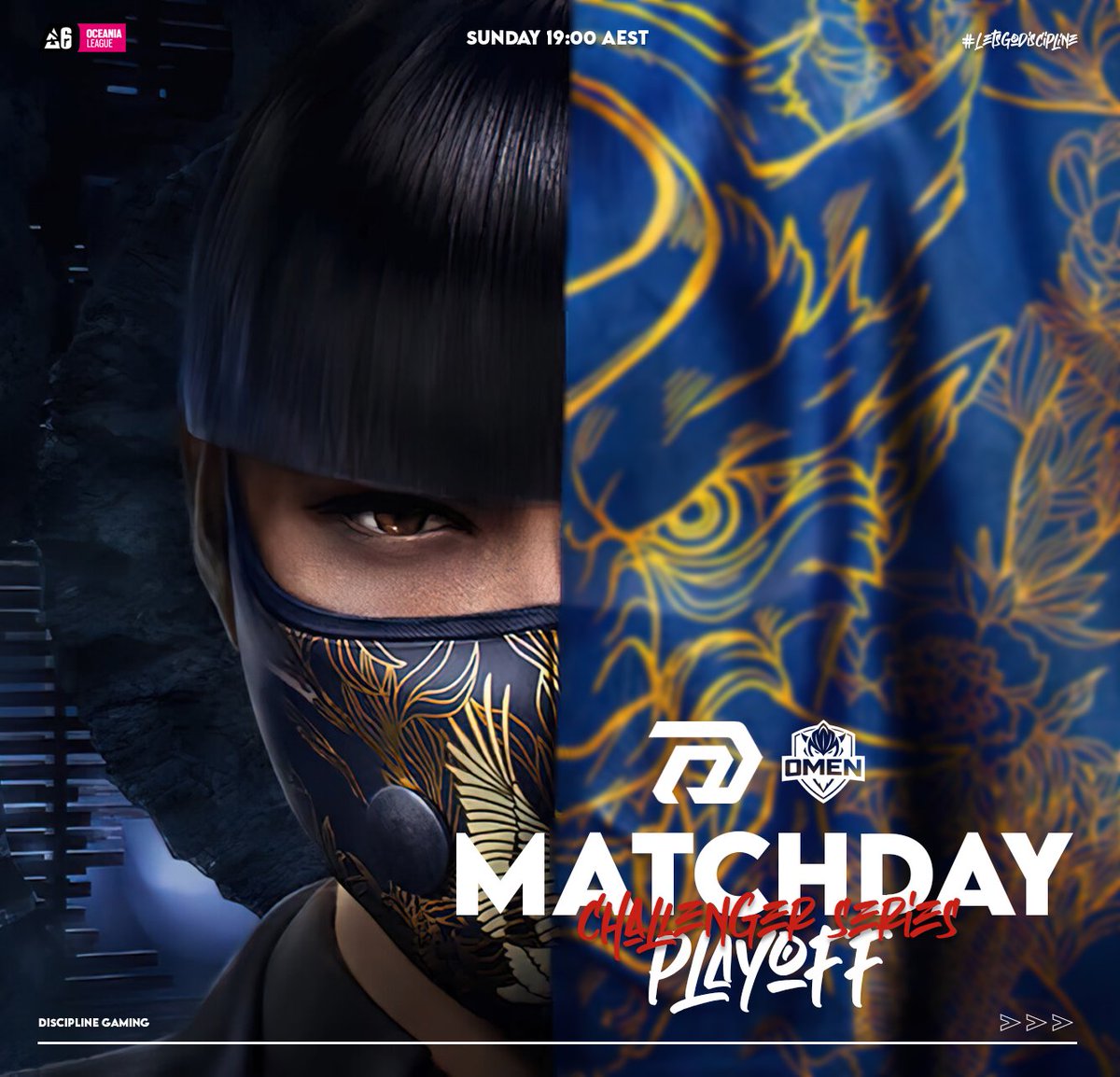 🏆 Rainbow Six Siege – Challenger Series Playoff

Discipline Esports vs OMEN ESP
📅 20.04 | 🕒19:00 AEST 
📺 twitch.tv/CappingTV

A crucial showdown for a APL spot.

#LetsGoDiscipline