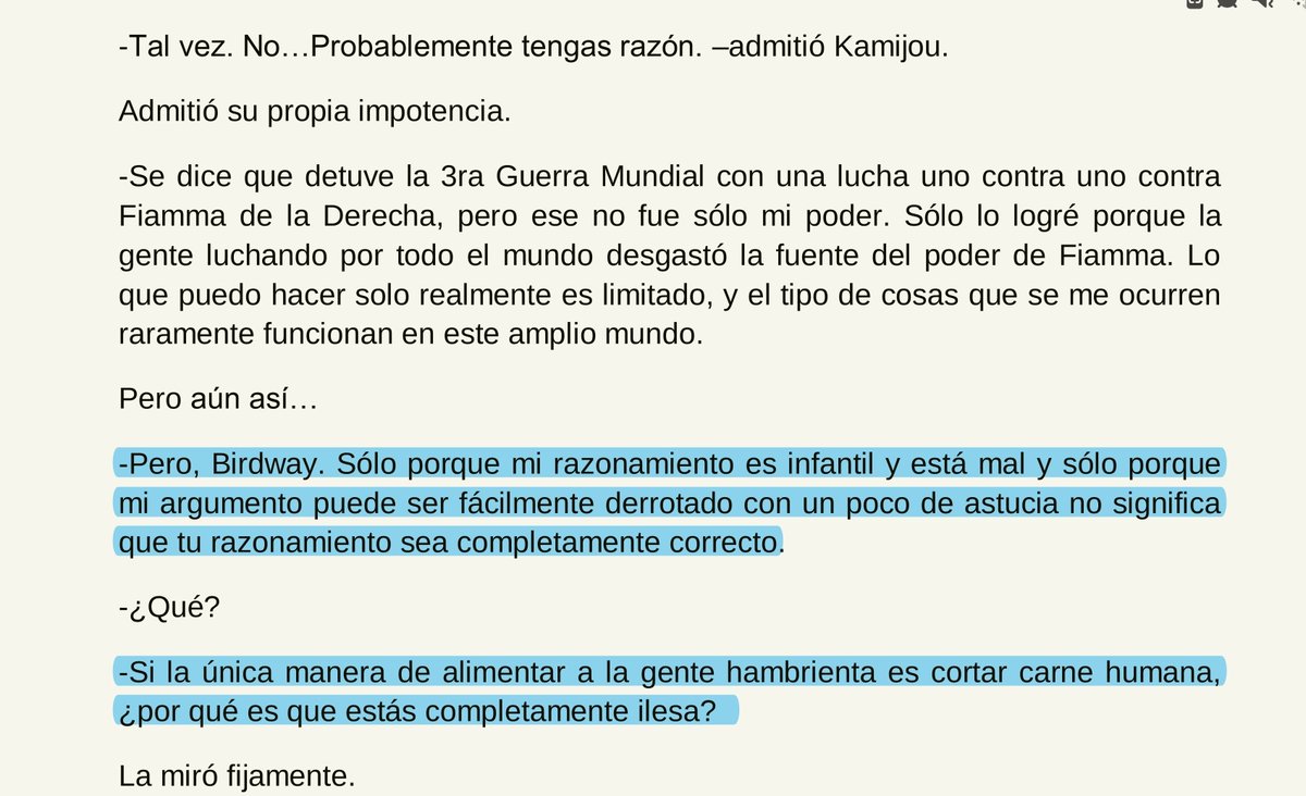 JesusStreamSP's tweet photo. HERMANO.... POR ESTOS DIALOGOS ADORO A KAMIJOU TOUMA.
"Si la única manera de alimentar a la gente hambrienta es cortando carne humana... entonces por que carajos estas ilesa"
MI JODIDO PROTA CARAJO
@Aleman020 Como te va a gustar más Misaka que Touma🐐🐐🐐
#ToaruJesus #NT6 https://t.co/durQKCDE9n