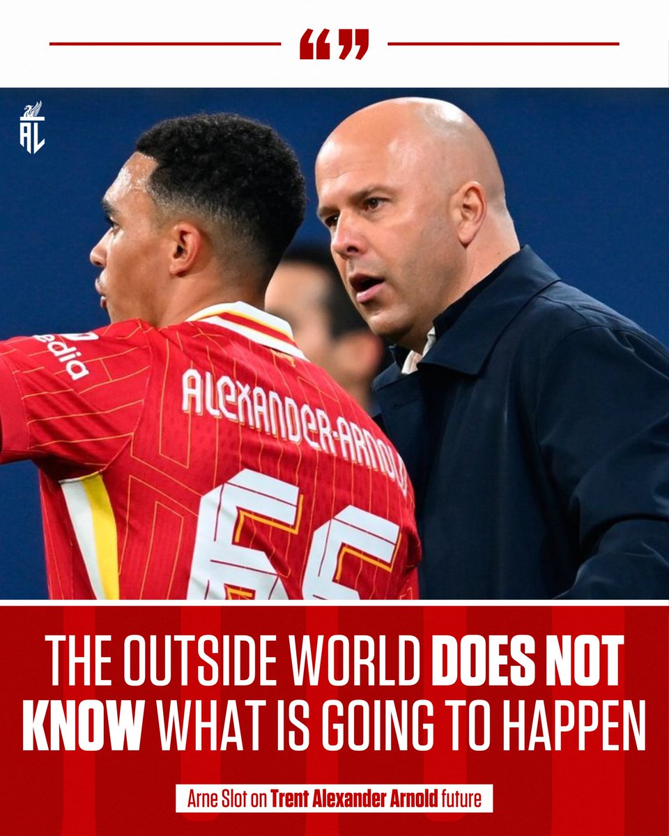 AnythingLFC_'s tweet image. Arne Slot on Trent Alexander Arnold future back in March... Do you think there could be a late change from Trent? 🤔 #lfc