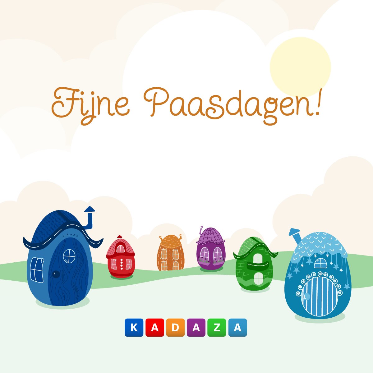 We wensen we je een vrolijk, mooi en gezegend paasfeest!🐇