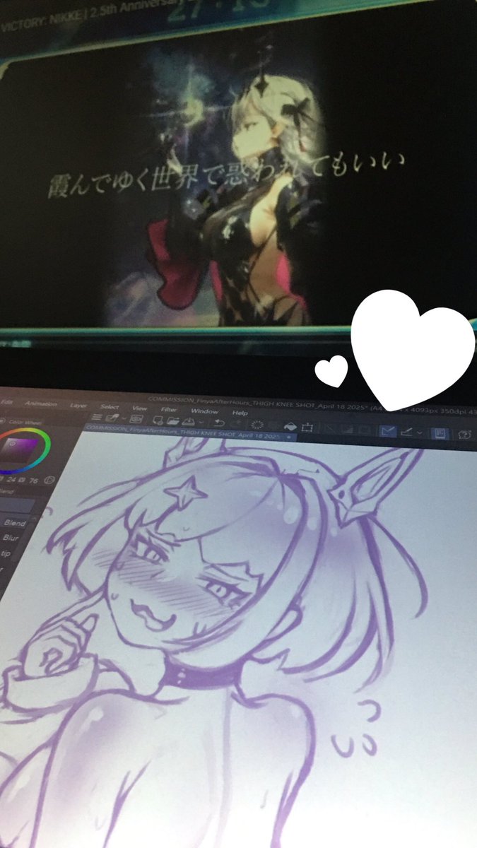 shirrori's tweet image. doin nikke commish while watching the 2.5 anniversary ✨ the best combination ever 🥰
#NIKKE #NIKKEAnniversary #NIKKELivestream #Noah