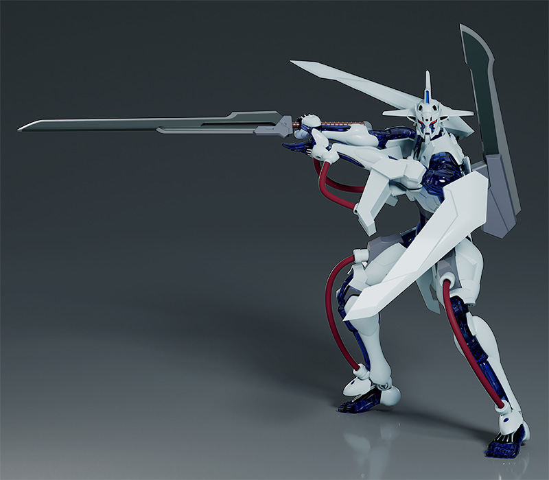 【#メカスマ 予約受付情報！】

『ガン×ソード』シリーズより

#MODEROID 
「ダン・オブ・サーズデイ」（再販）

G-ER流体部分にはクリアパーツを使用。
付属の蛮刀は大刀と小刀に分離できるほか、
専用パーツにより前腕への装着を再現！

goodsmile.link/xyE6lr
📅予約締切：4/23

#ガンソード