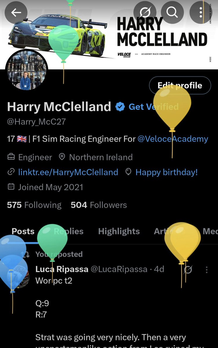 Harry McClelland tweet media