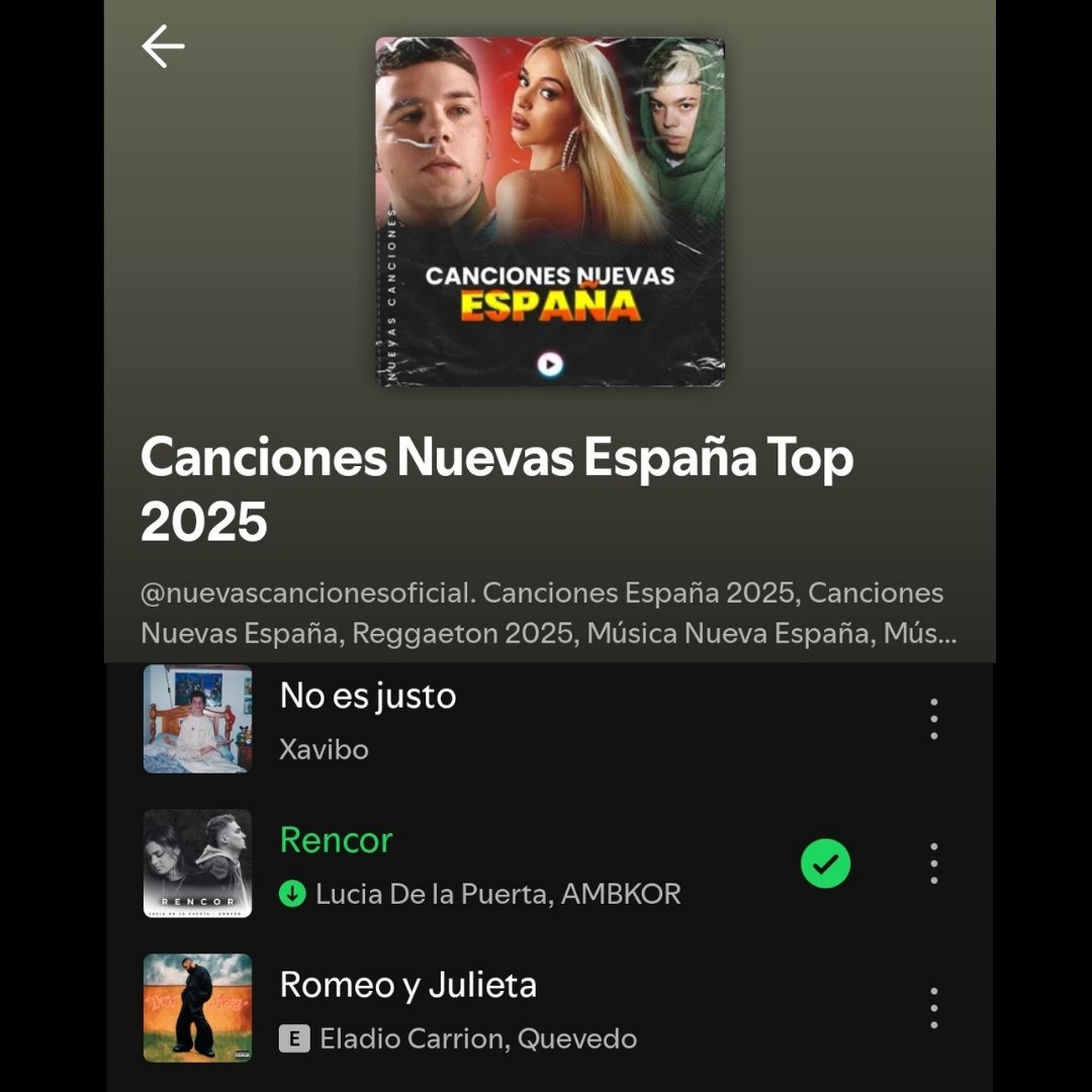 djmorgana2511's tweet photo. #Rencor by @luciadelapuerta & @ambkoroficial ha ingresado en la Playlist Oficial #CancionesNuevasEspañaTop25
Gracias a nuestros amigos de @nuevascancion3s por incluirla.
Si pueden guardarla
https://t.co/CG4MnF89bb
#Rencor #luciadelapuerta #AMBKOR #nuevamusica #nuevacancion https://t.co/h31wdcUSBk