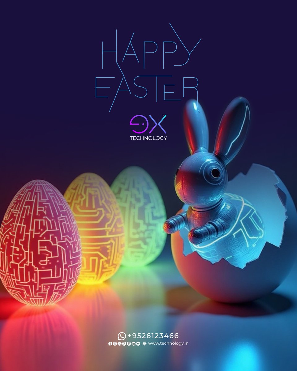 extechnology123's tweet photo. "This Easter, let technology help you take the leap into new possibilities!

#HappyEaster #Easter 
#celebrations
#web
#app
#extechnology
#exmedia
#exbot
#exedu https://t.co/3YWxWQb9bE