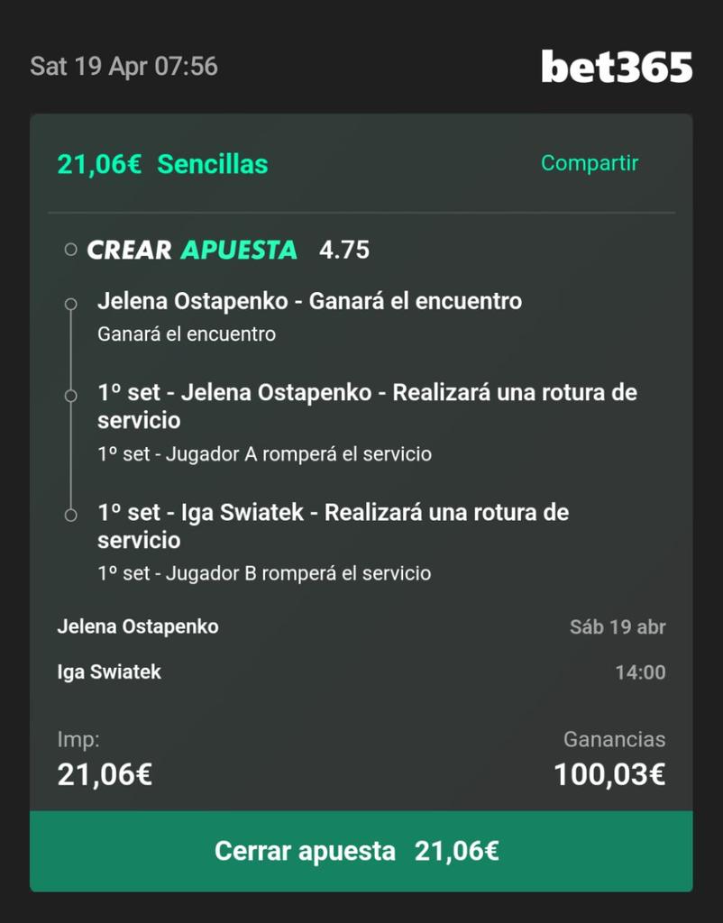 MegaBeat84's tweet photo. @wtaaddict Break + Break (1 set) + Ostapenjo WINN....FREEEE https://t.co/r0qFqxzlXP