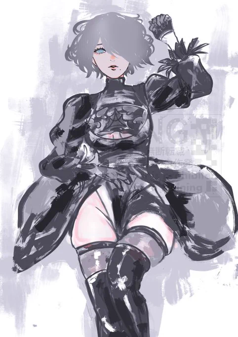 生放送に間に合わなかった2B WIPです…